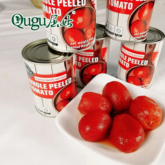 New Season 400g Canned Whole Peeled Tomato in Tomato Nature Sauce