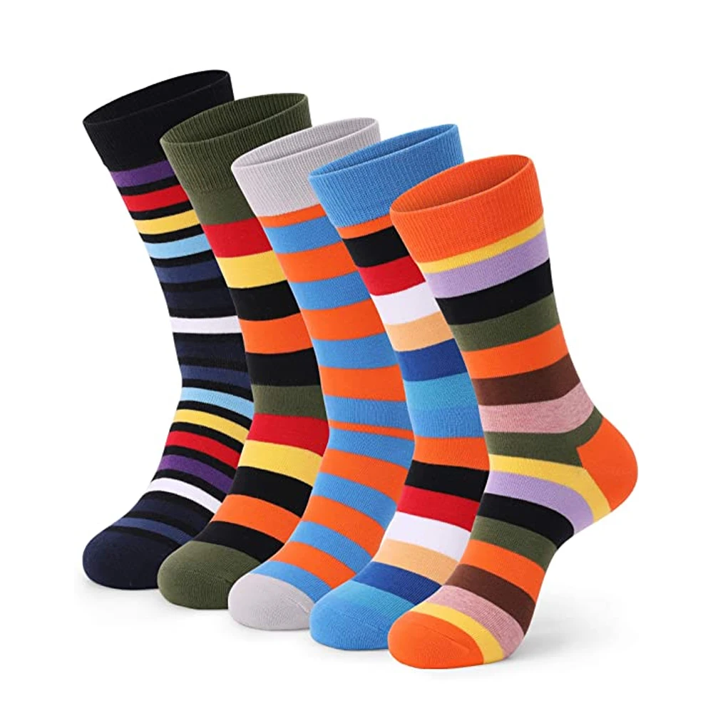 URON happy funny socks best quality socks organic cotton custom design socks