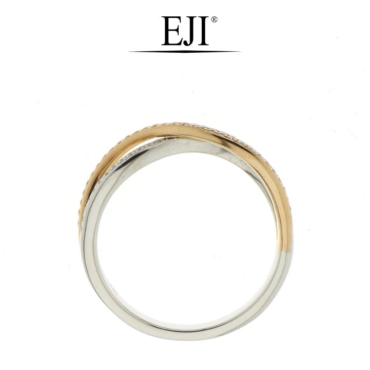 
Best Quality Simple Classic Style 18k Gold Diamond Wedding Band Ring For Women 