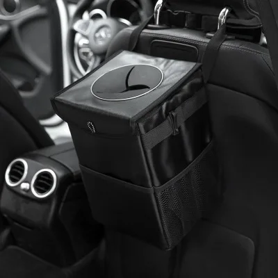 Wholesale cheap waterproof mini car trash can  Foldable mini trash can for car  car trash can auto