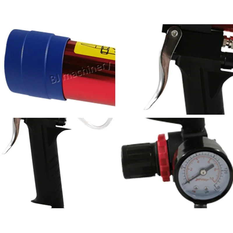 Pneumatic hard glue gun Gun Glass Glue Air Rubber Guns Tool With Control Valve