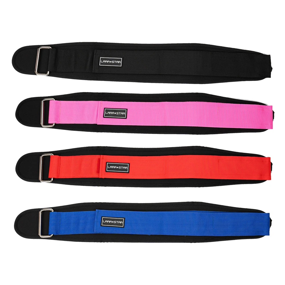 Moderate size adjustable weightlifting belt quick release custom logo soft nylon weightlifting belt