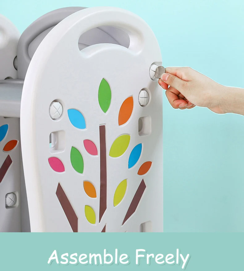 
kids bedroom shelf storage book toy shelf for 1- 6 