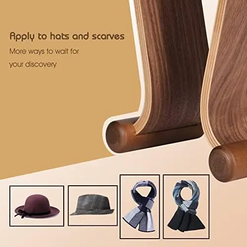 Wood Headphone Stand, Headphones Hanger Holder Mount Omega Compatible for Son* Gaming Headphones Display