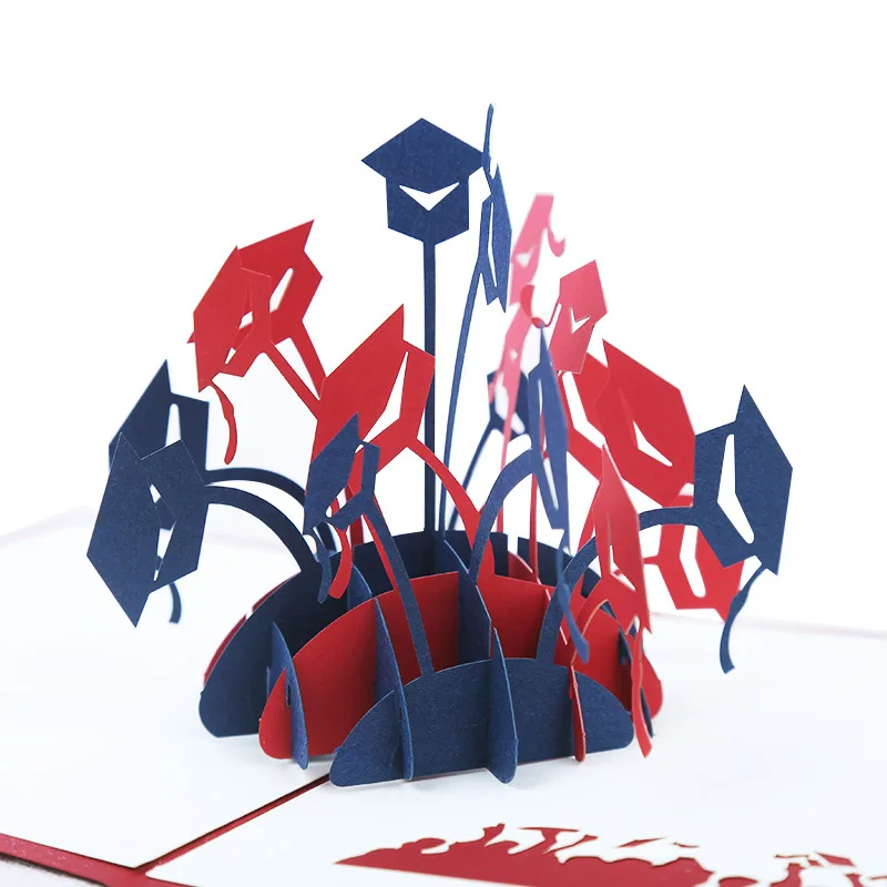 Оптовая продажа, высококачественные 3d Поздравительные открытки, открытки, 3d стерео поздравительная открытка для выпускной церемонии