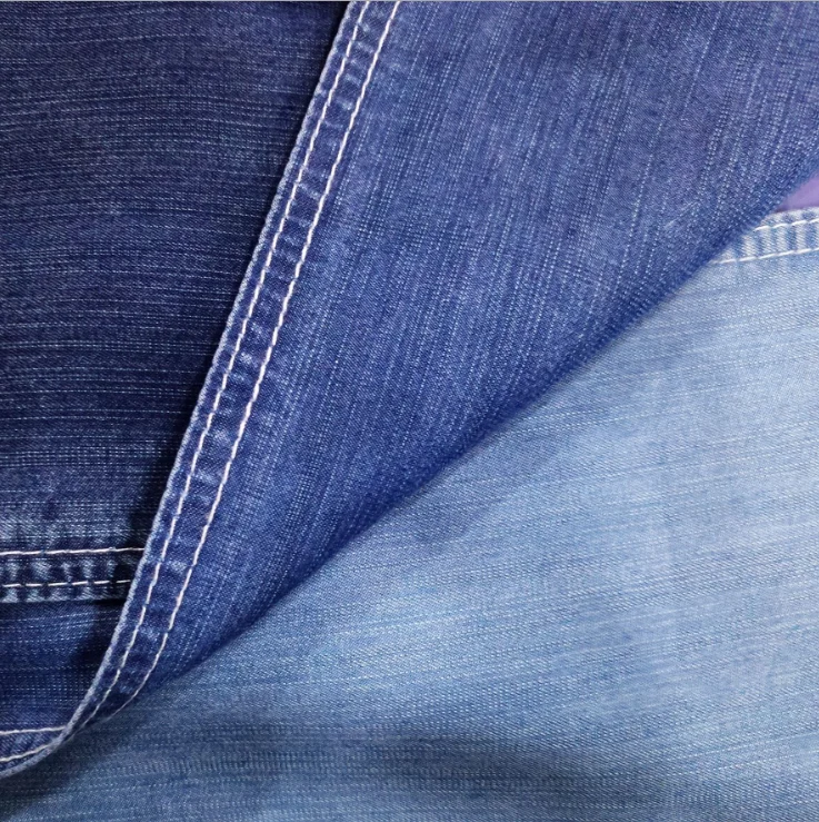 
2021 New Style Cheap Custom Yarn Dyed Soft Denim Fabric for Pants Jeans Jacket 