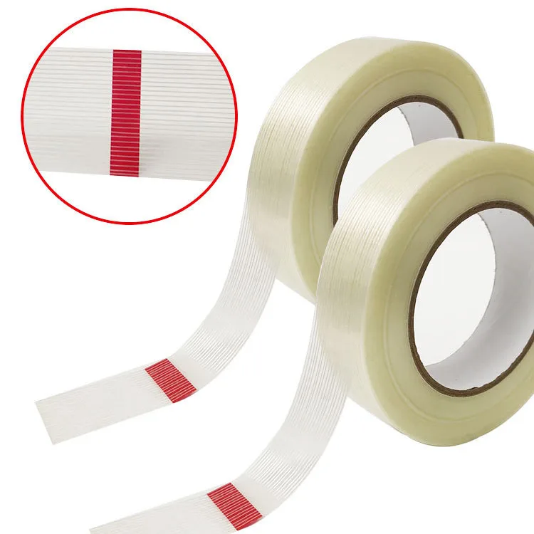 Factory Customization Single-sided Glass Fiberglass Filament Tape Unidirectional Filament Fiber Reinforced Carton Packing Tape