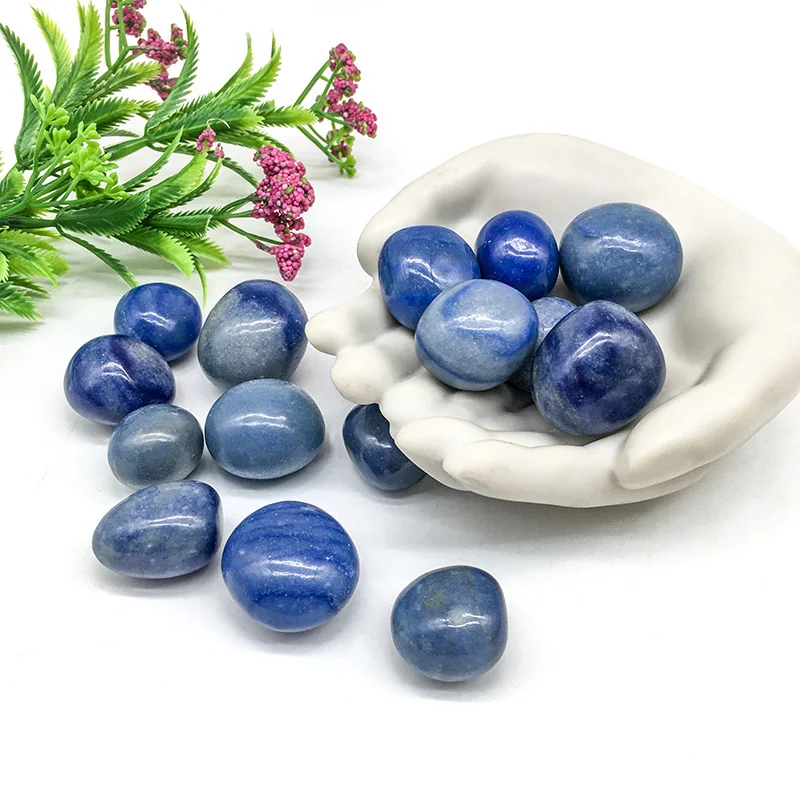Wholesale Natural Stone Crystals Tumbled Stone Blue Aventurine Tumble Stone for Decoration