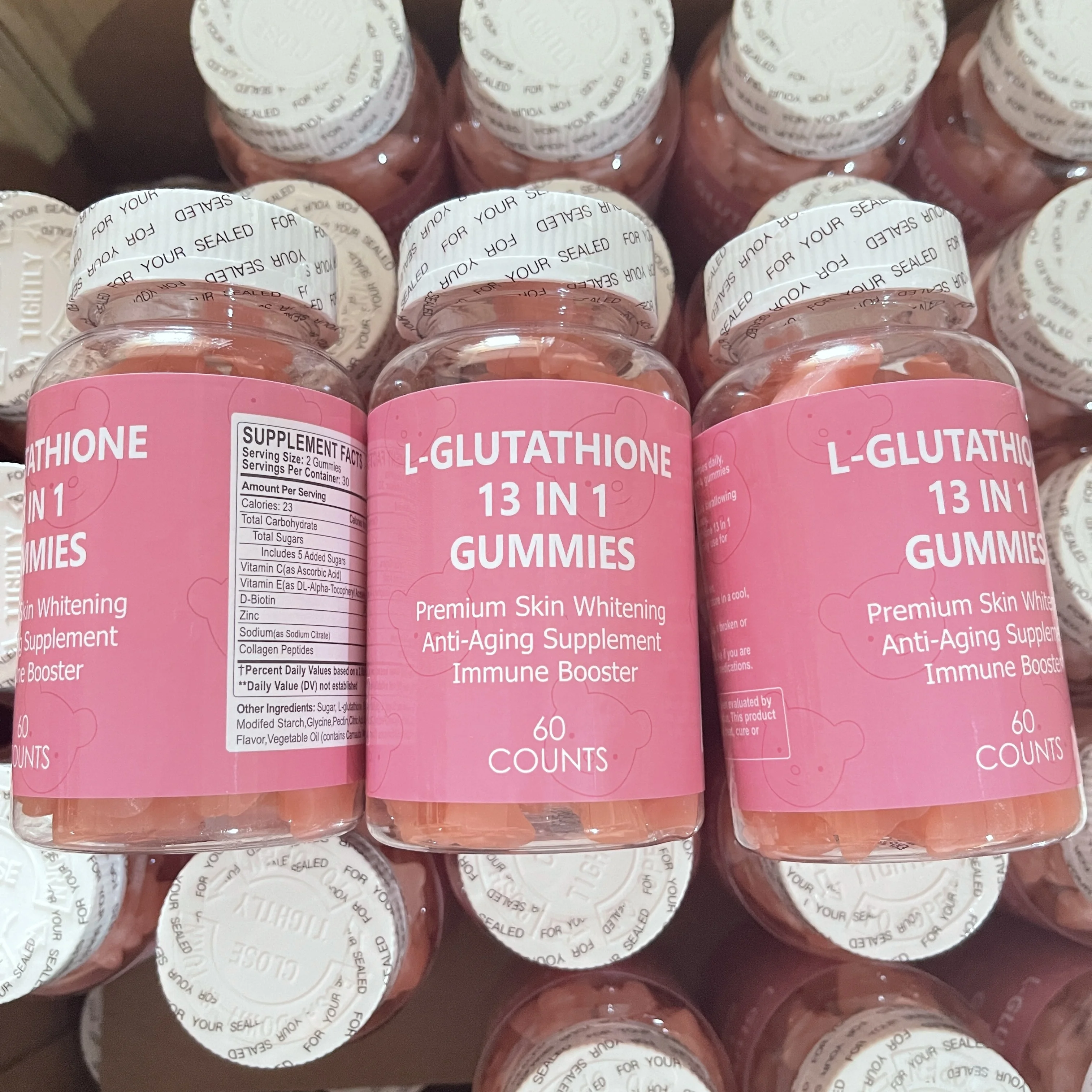 13 in 1 Glutathiones gummies Care Supplement L-Glutathione Vitamin Collagen