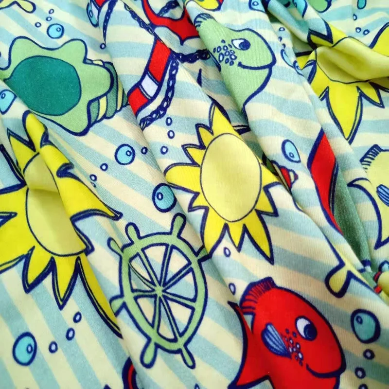 
China Manufacturer Wholesale Printed 95% Modal 5% Lycra Knit Fabric Soft Textile For Clothing 