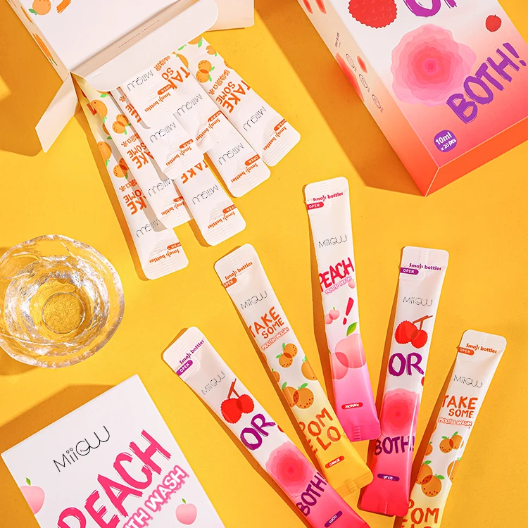 Wholesale Travel Size 10ml mouthwash, Oral Cleaning Disposable Portable ad Breath Remove Mouthwash