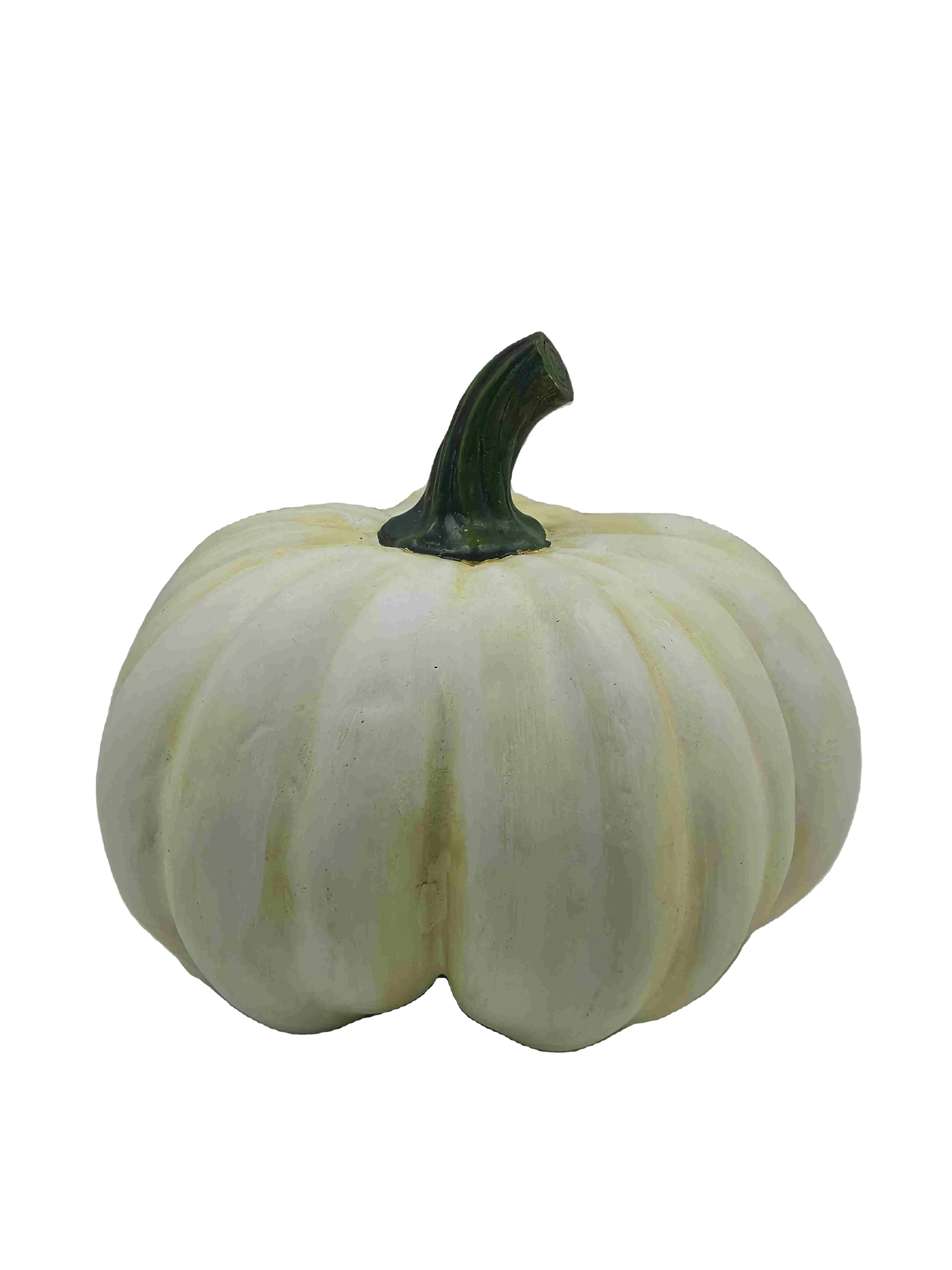 Wholesale Price Home Indoor Halloween Decor Resin White Pumpkin Ornaments