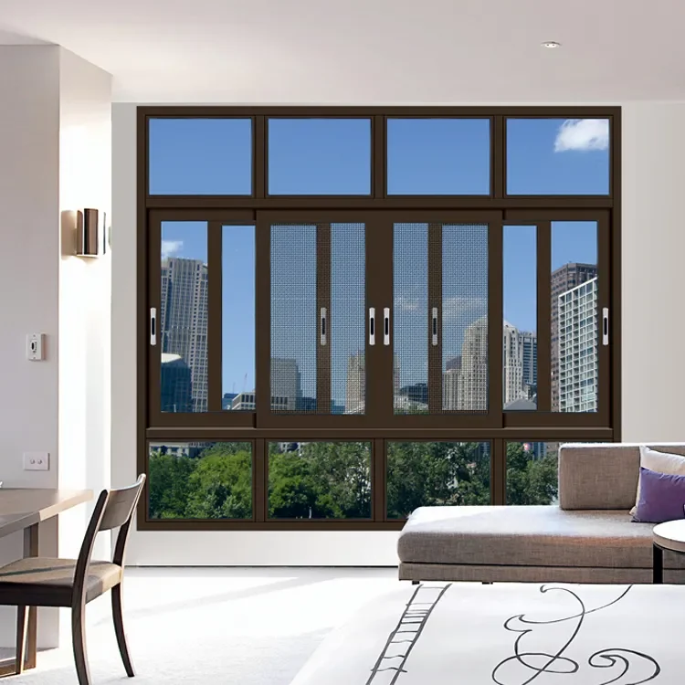 High Quality Double Glazed and Triple Glazed Aluminum Sliding Windows