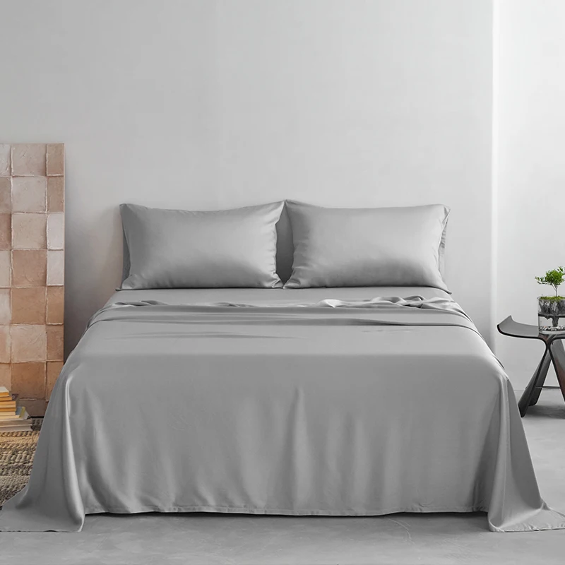 Bamboo Flat Sheet Luxury Soft Wholesale Hot Bed Products On  2024 New Bedding Set Pure Organic Bamboo sheet