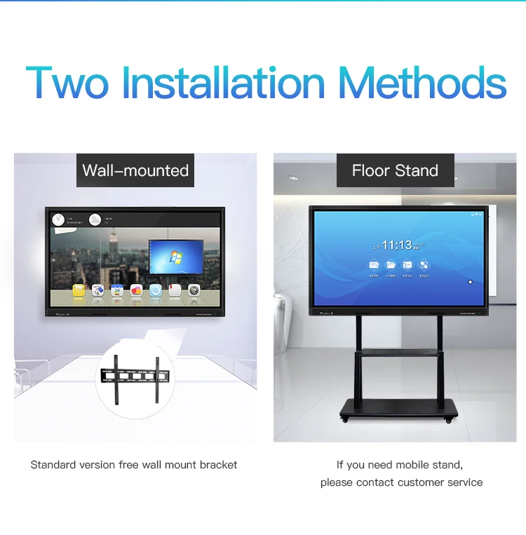 55 65 75 86 98 дюймов Wi-Fi ЖК-Смарт-цифровые платы android touchscreenmonitor со встроенной компьютерной