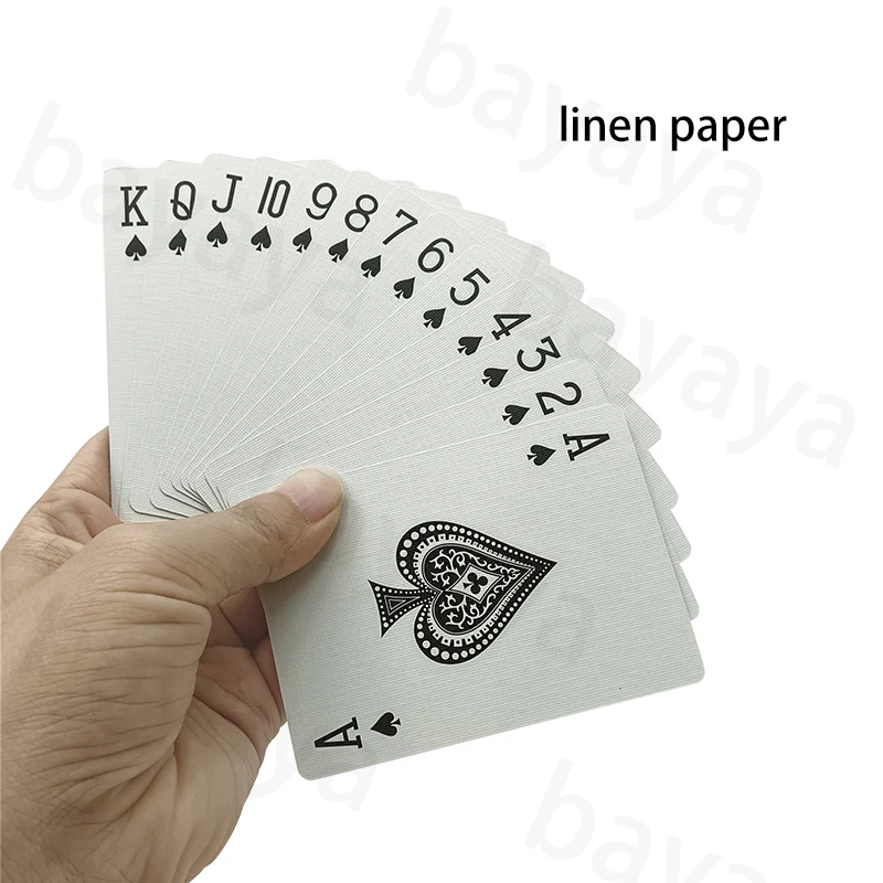 Bespoke Manufacturing Special Events Wedding Souvenirs Gifts Party Bar Linen Finish Custom Playing Cards With Box