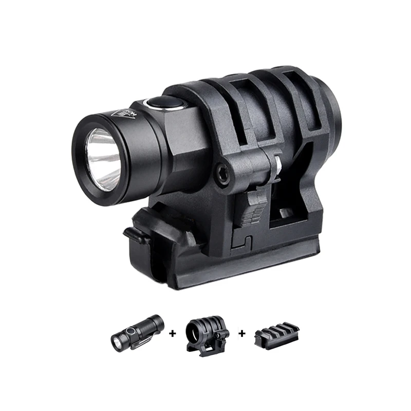 Оптовая продажа индивидуальный фонарик на шлем с креплением-адаптером светодиодный тактический быстрый EDC