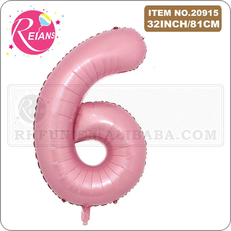 32 inch Pink Foil Number Balloon 0 1 2 3 4 5 6 7 8 9 Anniversary Birthday Party Baby Shower Wedding Decoration Festival Ballon