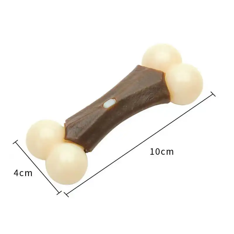 Durable Nylon Chew Toy for Dogs Long-lasting Beef Flavor Chew Bones Safe and Fun Dog Chewing Toy