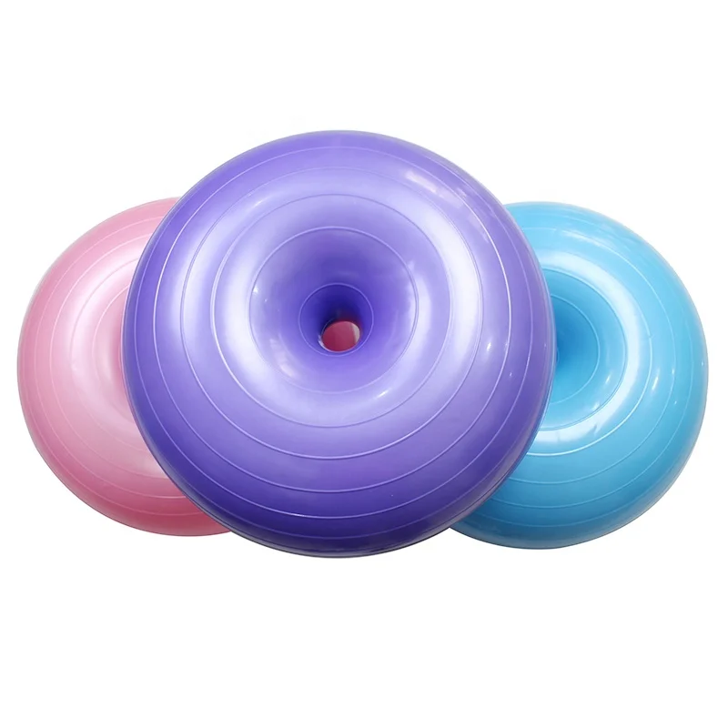 Thicken Inflatable Anti-Explosion Balance Trainer Ball Students Donut Gym 50cm Fitness Equipment