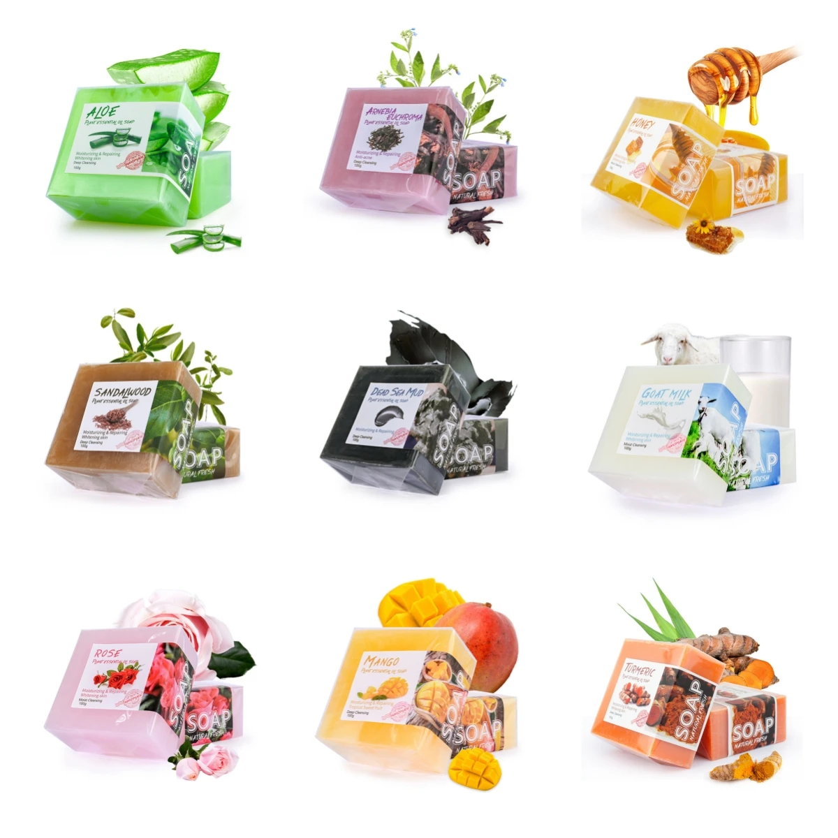 2023 Hotsale China Professional Manufacturer Black Bamboo acne soap for all skin type health soap custom logo soap