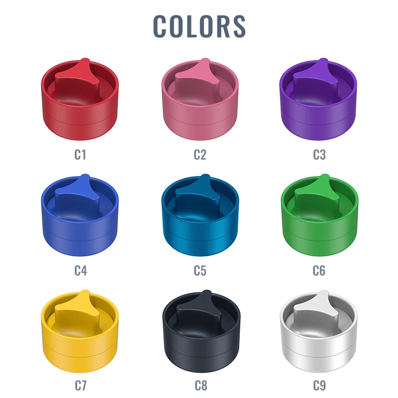 Mini grinder de metal aluminium tobacco smoking accessories 63MM