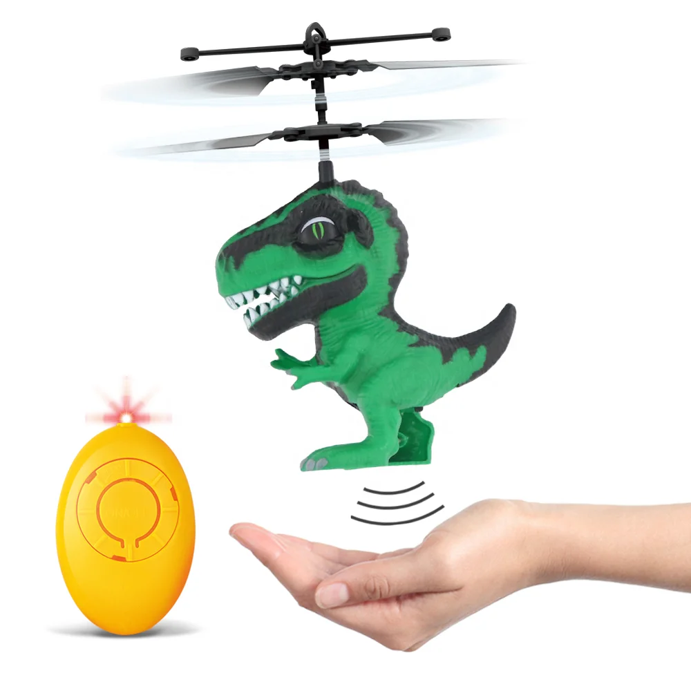battery operated sense flying dinosaur hand control plastic mini flying ball