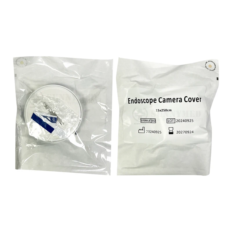 SY-PL001 Laparoscopic Disposable Camera Sleeve 15* 250 CM Disposable Endoscope Camera Cover with Ring Applicator