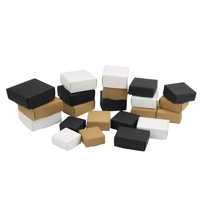 Multi Size Foldable Recycle Assorted Kraft Gable Box Portable Paper Cake Bag Breakfast Candy Paper Box