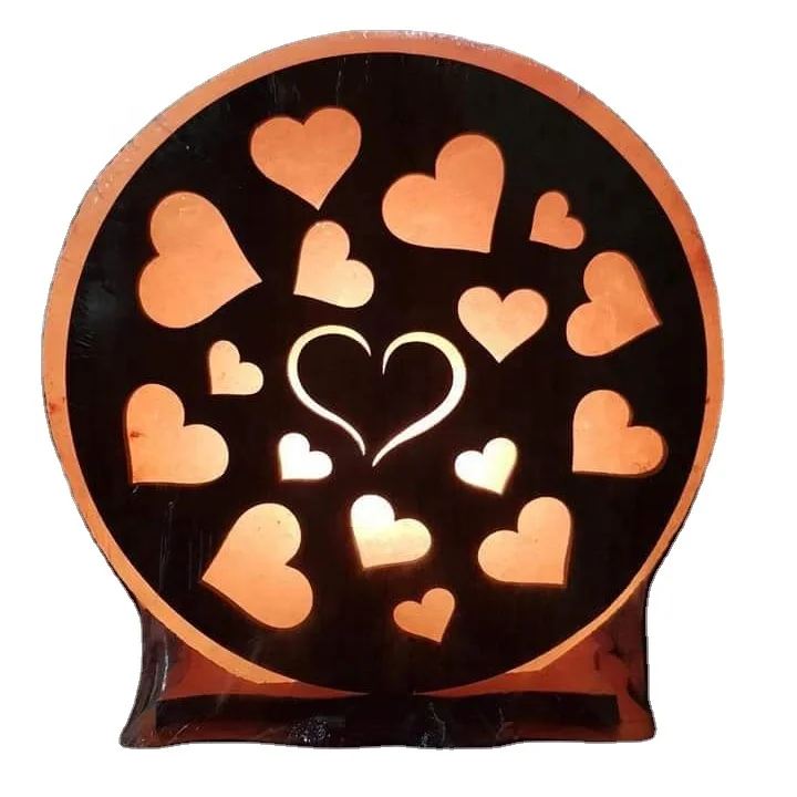 Гималайская соляная лампа изготовленная в круглой форме с индивидуальным дизайном техника резьбы по дереву украшение дома ценам