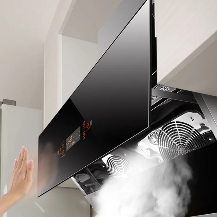 Household package kitchen wall mounted side suction  range hood