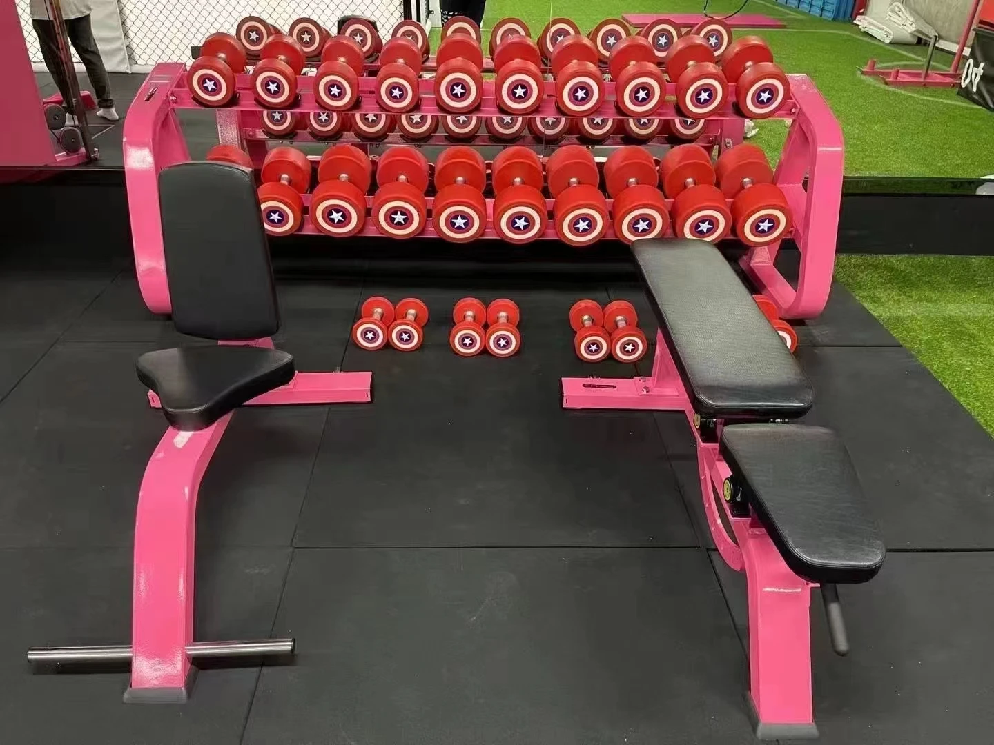 Safety Fadeless No smell rubber gym flooring gym shockproof rubber floor 15-20mm rubber flooring mat for indoor or playground