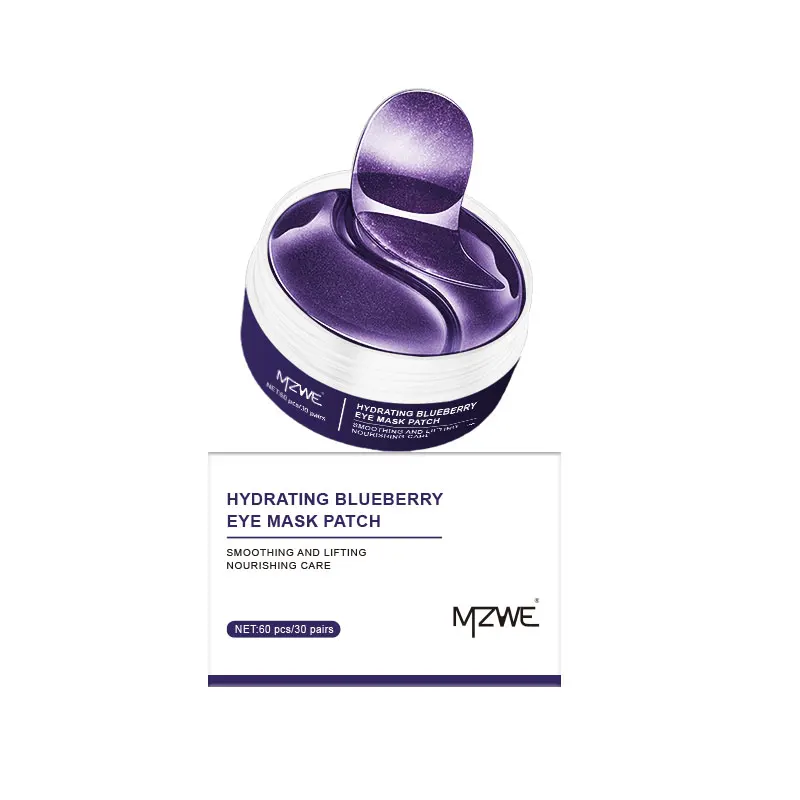 Korean Skin Care Eye Mask 30-pairs Mucin Green Collagen Masks Organic Blueberries Herb Whitening Eye Patches