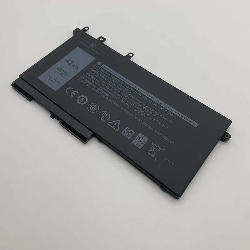 Juyuanxin OEM ODM 11.4V 42WH 3DDDG Laptop battery for Dell Latitude 5280 5480Notebook battery & Li-polymer Battery