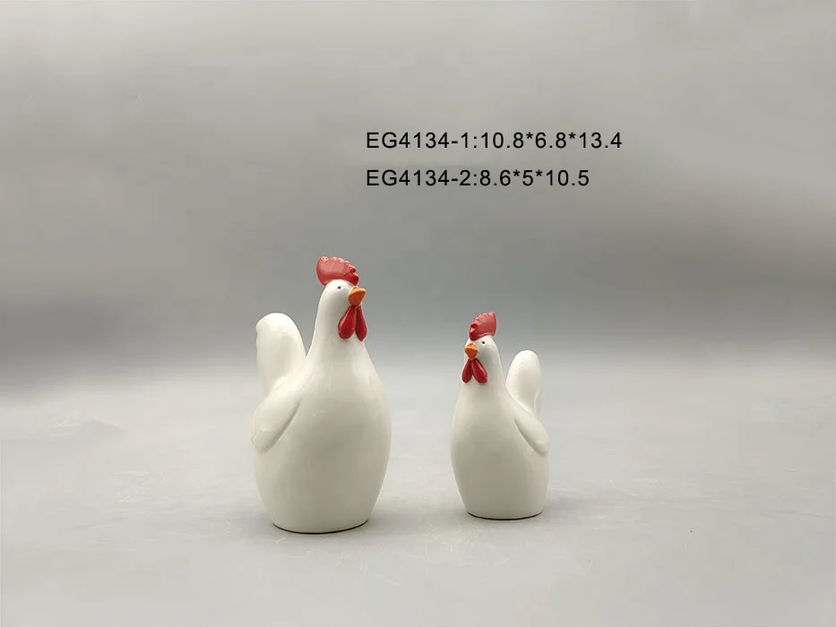 Ручная роспись декоративные керамические петухи Статуэтка