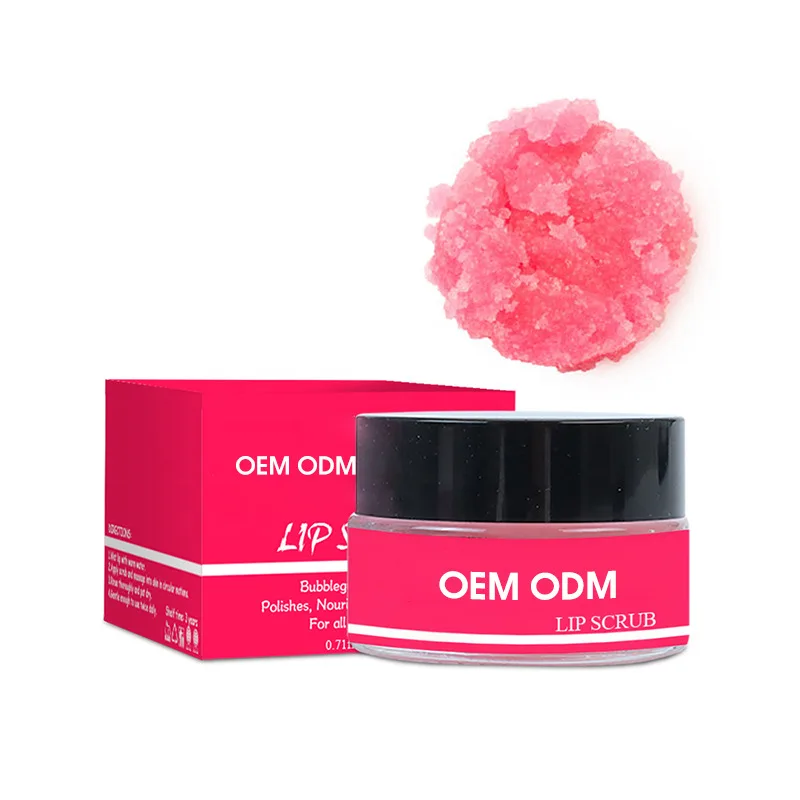 Organic lip mask & scrub Double-effect lip care collagen Exfoliating Moisturizing Vegan Private label lip scrub