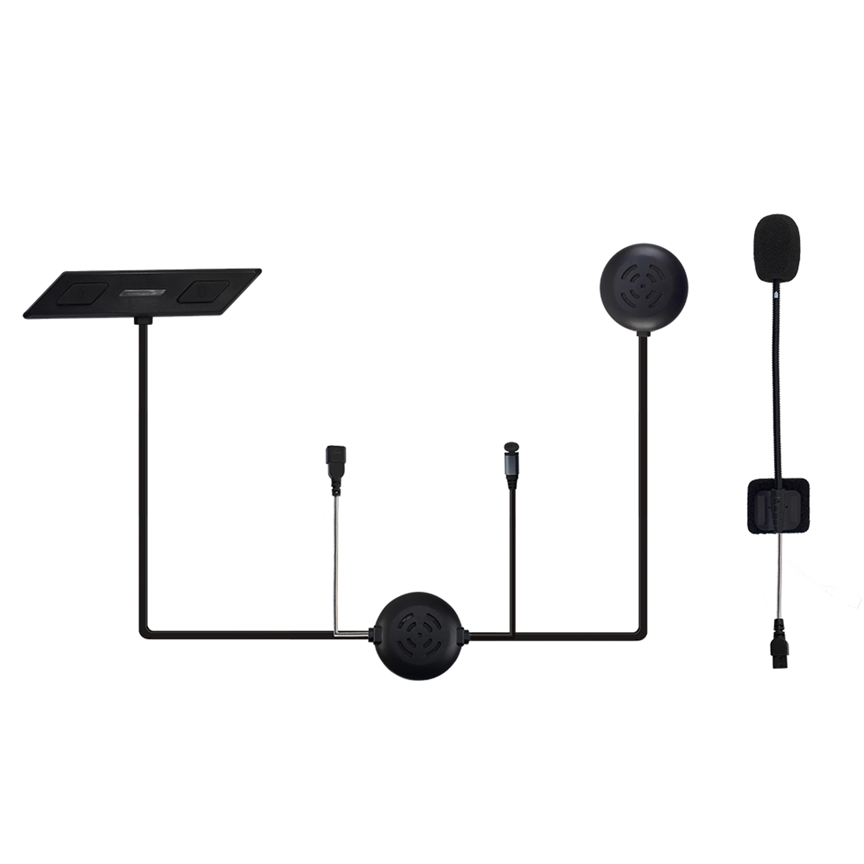 Full Duplex 2 Riders BT Moto Intercom for Helmet V5S Motorcycle Bluetooth Intercom Headset In Motorcycle Accessories