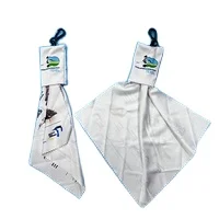 New Design Glasses Cleaning  Cloth With Plastic Clip Keychain