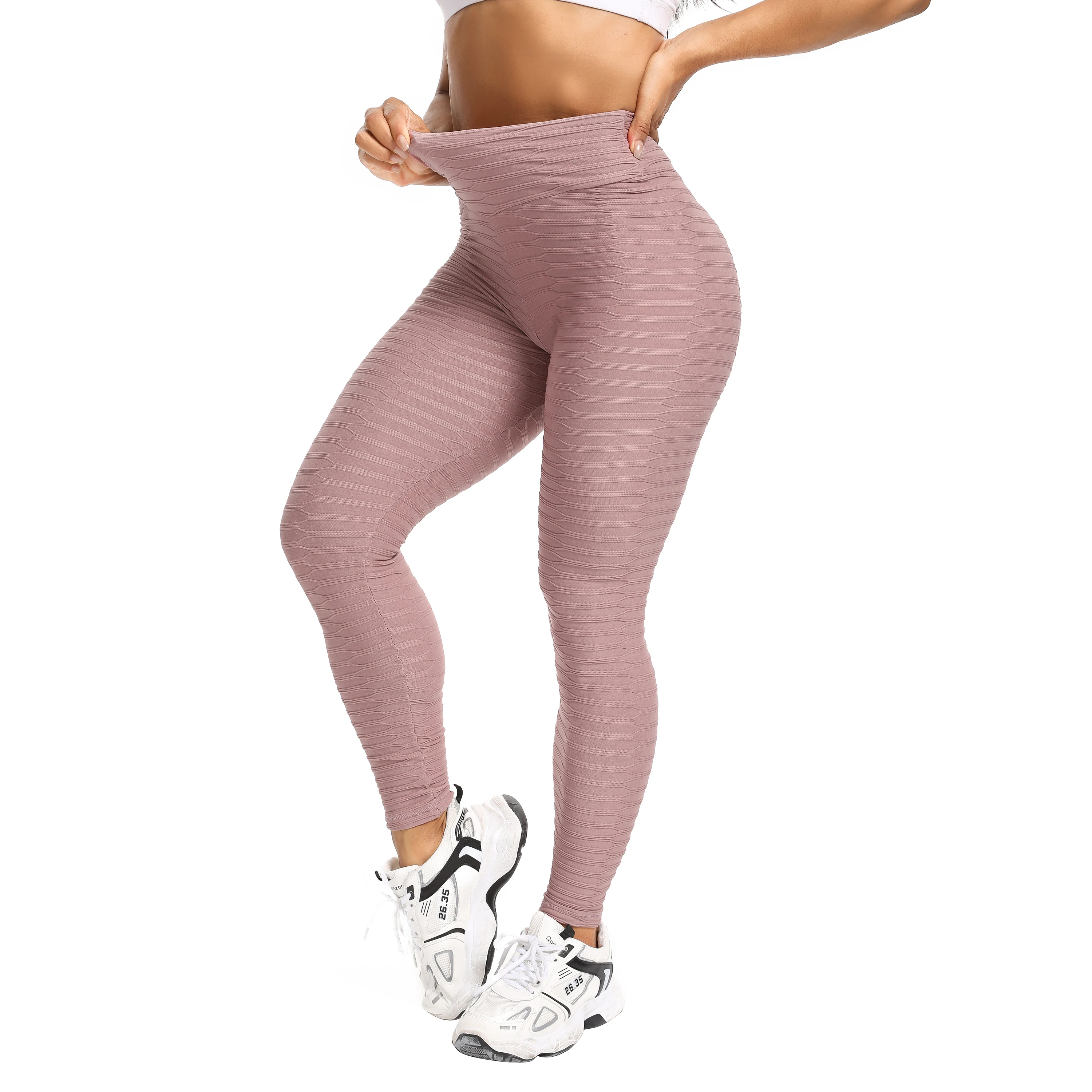 Buttlifting Nylon Pants Ladies Soft Stretchy Yoga Workout Spandex Sportswear Butt Lift Gym Shape Leggings