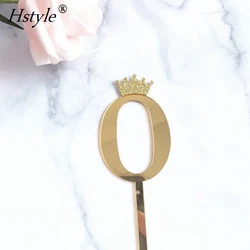 Handmade Gold Silver Acrylic Numbers 0-9 Cake Toppers Table Numbers for Wedding Anniversary or Birthday Party Decorations PQ298