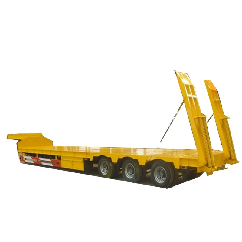 The hot selling model of 2022 is a 3 axis low flatbed transport semi trailer with excellent quality and low price (1600531033781)