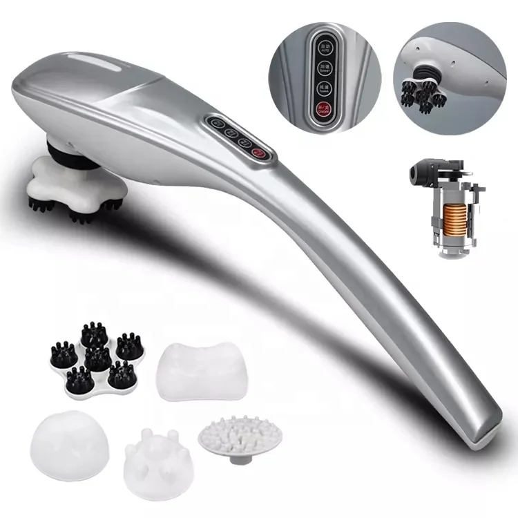 Factory Cheap Price 5 Massage head Back Foot Neck Shoulder Leg Body Massage Hammer adjustable speed Roller kneading massager