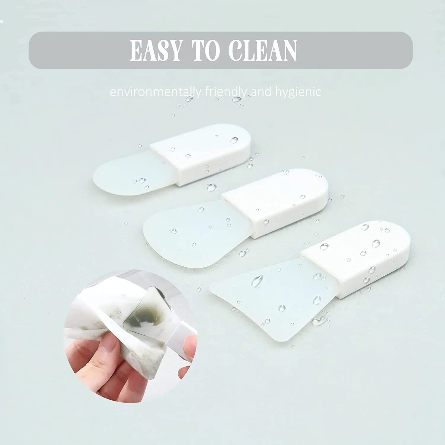 4Pcs Mini Facial Mask Applicator Travel Silicone Face Mask Brush Soft Beauty Tool Reusable Travel Cream Mud Mask Brush