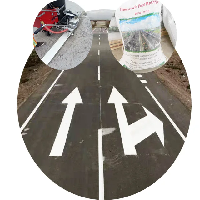 Road Line Paint Thermoplastic Strong Adhesion 10% Glass Bead Reflective Hot Melt Road Marking Paint