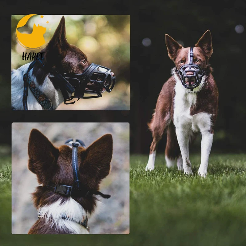 Training Dog Basket Muzzle Safety Dog Muzzle Anti Biting Rubber Dog Muzzle Breathable
