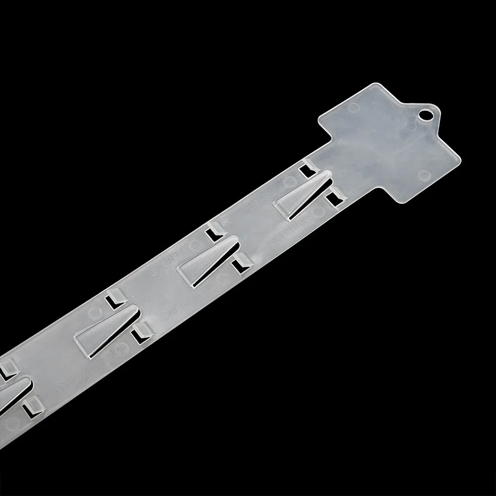 retial plastic hanging display clip strips for supermarket hang strip clip for retail PP supermarket