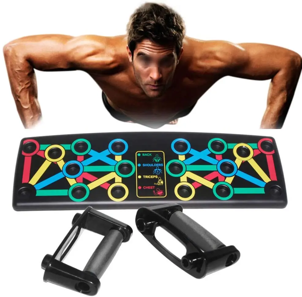 
2020 New 14 in 1 Push Up Rack Board Men Women Fitness Exercise Push up Stands Body Building Training Gym for Men and Women 