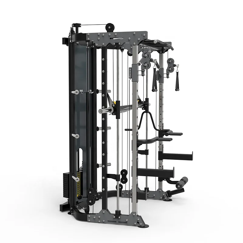 Best price jammer arm multi-functional gym equipment trainer smith machine with weight stack DY-6000