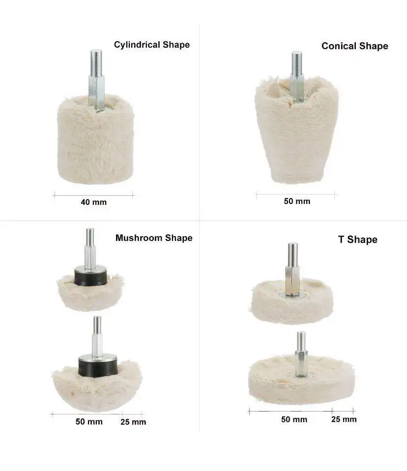 50mm drill sanding ultrasonic cleaner jewelry polishing wheel cotton