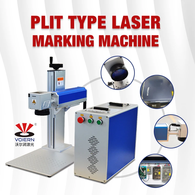 Raycus Fiber Laser Marking Machine Automatic for Metal for Retail and Hotels Supports AI BMP PLT Formats